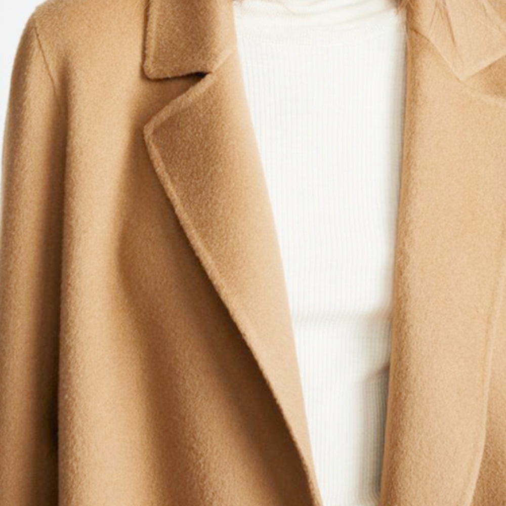 NWT Theory Camel Sileena Coat, Size P - Picture 4 of 8